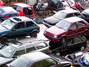Schrottplatz Restkarossen